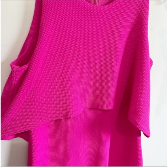 Anthropologie Hutch dress pink sheath layered textured sleeveless - Picture 3 of 8